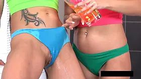 Piss Bathroom Babes with Julia Parker,Barbara Bieber by VIPissy
