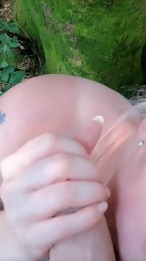 New Video: Brazenly Grabed While Jogging! Hiker Gives Me a Creampie! I Was Jogging in the Woods When He Whistled