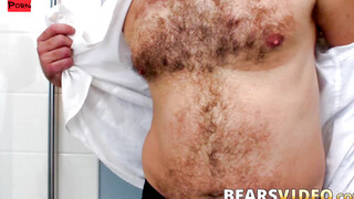 Bear Daddy's Ass Destroyed Bareback by Muscle Cub