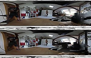 Nice victoria pure 3D VR 360 backstage from photoshoot before dildo masturb