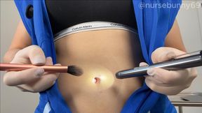 Belly Button Exam Demonstration 4K
