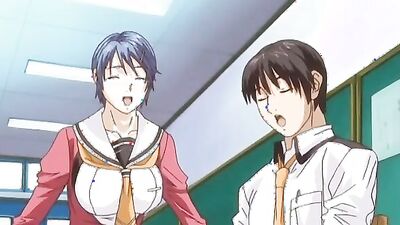 Watch this steamy cartoon babe take on two hard cocks like a pro in a wild threesome!