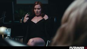 Huge Boobs MILF Gender Swap - Tg Shemale Shalina Devine Fucks Her Redhead Lady B