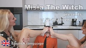 The humiliation of my friend's home slave part 2 - foot slapping & foot gagging part