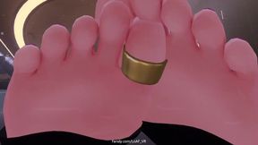 Oily Anime feet