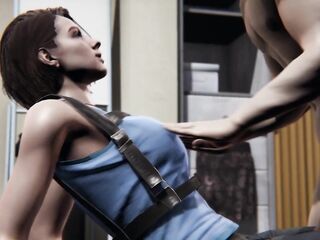 Resident Merciless three Remake - Jill Valentine fellatio and sex - CG Porn