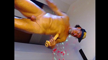 Loganhuge naked cumming in my own spread-out asshole! CUM!