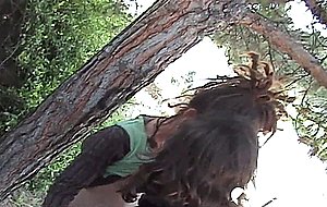 Hot slut wanted some dick in the woods