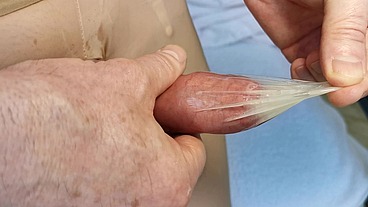 Sequel to Sissy Slut Middle East Hotel Adventure – Ejaculation in a Tight Condom on the Hotel Balcony