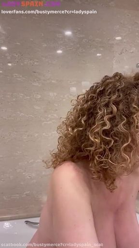Busty Merce Puts Makeup on Fully Naked