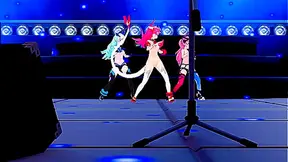 Harem Leaders Seduce Delta in Steamy Honkai MMD Fantasy Encounter