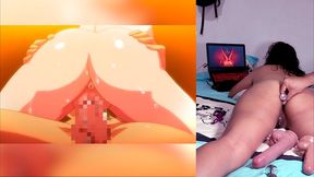 reaccionando a hentai de hermanastra tetona con culo jugoso, psd me encanto