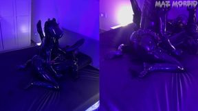 Gas Mask Latex Pegging and Anal Fisting with Mistress Patricia