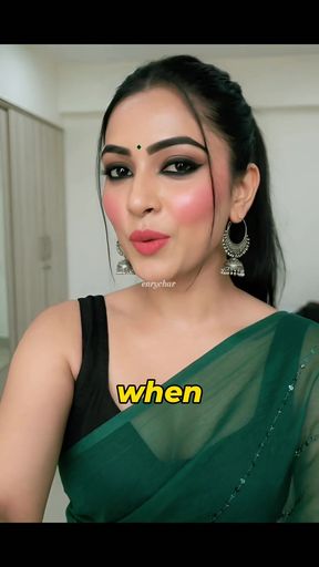 Indian housewife enjoys doggy style with her happy cuckold husband while showing