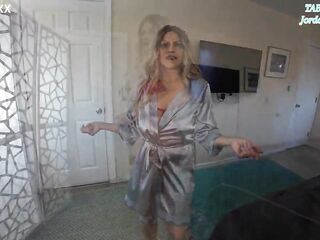 STEP-MAMMA GIVES STEP-SON INTIMATE BACHELOR PARTY STRIPTEASE and SCREW FACIAL - TabithaXXX - JordanROCKSXXX