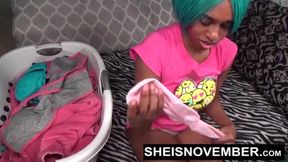 I'm Seducing A Little Slut For Anal Fucking And A Point Of View Blowjob With Eye Contact In A Public Laundromat, Petite Young Busty Ebony Babe Sheisnovember Getting Anal Sodomy Inside Her Sexy Brown Booty Hole After Sucking Dick By Msnovember