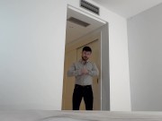 Loving giant comes home to his tiny bf