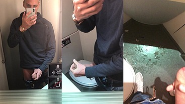 Masturbation in the airplane bathroom