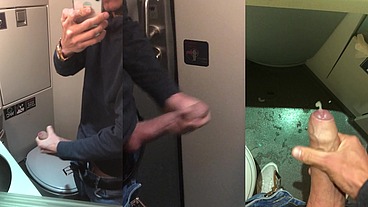 Masturbation in the airplane bathroom