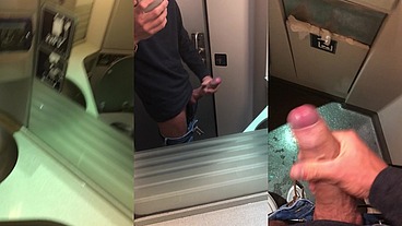 Masturbation in the airplane bathroom