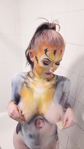 Thundercats Tygra Body Paint Shower Removal