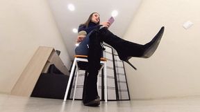 Janine - lick my boots otherwise I will crush you! VR 360 4K