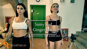 Samy and Ginger Kate ballbusting neckbreaks