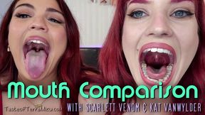 Mouth Comparison - Scarlett Venom &amp;amp; Kat VanWylder - HD 720 WMV