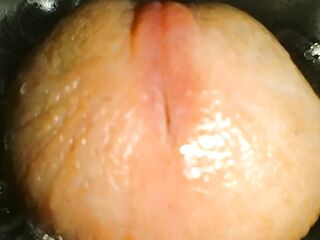 ASMR FLESLIGHT CLOSE UP SCREW WITH SEE PORN AND SLOW MOTION SPUNK FOUNTAIN