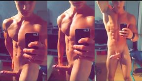 Muscle selfie wank hank
