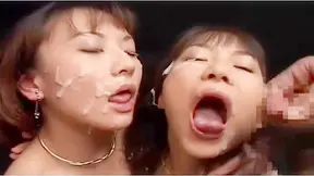 Asian Lesbian Delight – JAV Babes Share Steamy Facial Moments