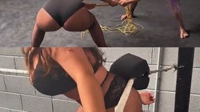 Tug of war turns into stripping and Stinkfaces