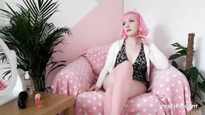 ”Ersties - Adorable Solo Chick Fingers Her Tight, Wet Beaver”