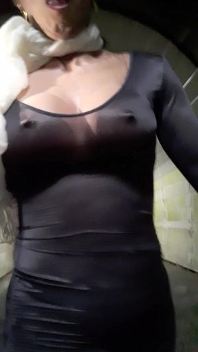 Walking in a see-through dress in the middle of winter 1