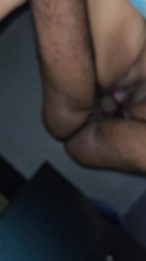 Big-assed Indian takes a doggy-style ride