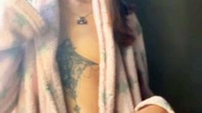 First Cig of the Day: Pink Robe Titty Tease