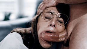 ”Teen gives her ass fucking virginity to a banged up priest!”