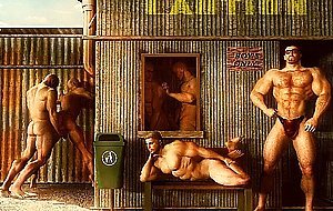 3D Horny Muscular Males