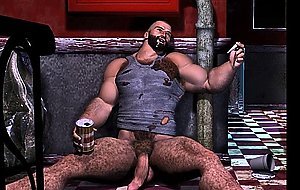 3D Horny Muscular Males