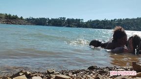 mamei o pau do tatuado dentro de agua na frente de todos os turistas que passeavam de barco ao final da tarde