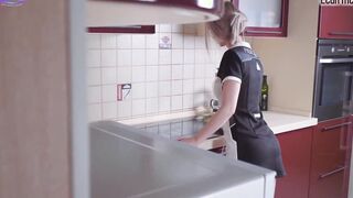 Insolent mature craves the plumber's dick and wants it in the ass