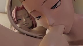 Futanari Naruto Sakura Sucking Dong