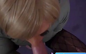 crossdresser Holly loving a big cock