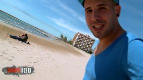 dunia: young pregnant slut in her first porn video