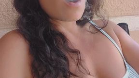 Simple smoking outside