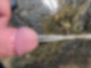 我慢できず放尿　Japanese pee 可愛い　ちんちんI couldn't hold back and urinated on her.