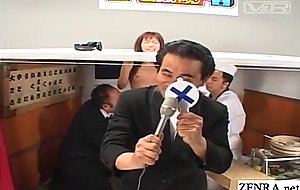 Jav reverse glory hole sushi restaurant game show