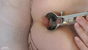 speculum ass piss and piss - cum enema all over me - mya quinn