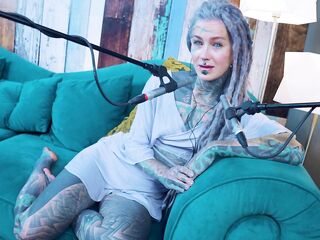 I talk about N - Needed - ASMR podcast SFW talking alt slim cutie dreadlocks tattoo model inked beauty