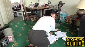 Busty plump mature lady dominated and pounded super hard